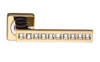 Ручка фалевая SILLUR C199 P.GOLD/CRYSTAL ARCHIE   