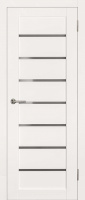 Межкомнатная дверь ТЕМПО 2Л ПО (графит) White Софт тач  Эко Doors   Эко-шпон