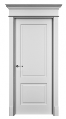 Межкомнатная дверь Нафта 2  ПГ Белая Эмаль Эко Doors   Эмаль