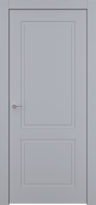 Межкомнатная дверь Классика- 2  глухая эмаль RAL 7047 Эко Doors   Эмаль