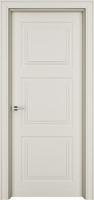 Межкомнатная дверь Паспарту- 33  глухая  эмаль RAL 9001 Эко Doors   Эмаль
