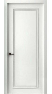Межкомнатная дверь Бремен-1 глухая  эмаль RAL 9003 Эко Doors   Эмаль